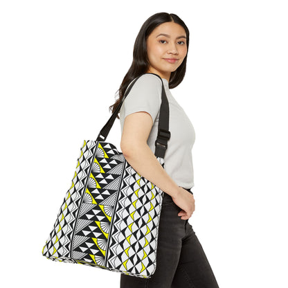 Yellow Native Sun and Rain Adjustable Tote Bag