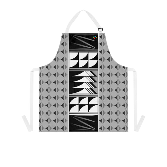 Feather Blessing on Light Gray Two Pocket Apron