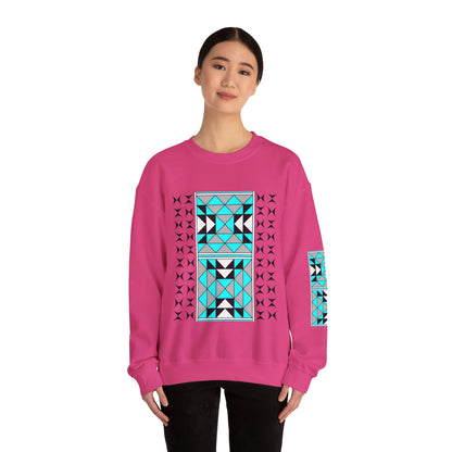 Sacred Mountains in Turquoise Unisex Sweatshirt