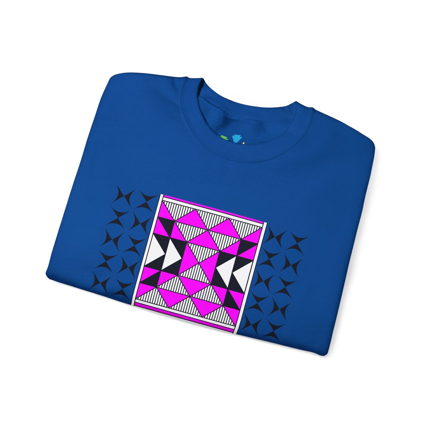 Sacred Mountains in Pink Unisex Sweatshirt