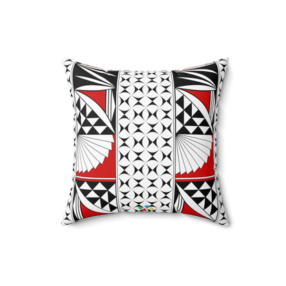 Southwest Sunrise in Red Square Pillow