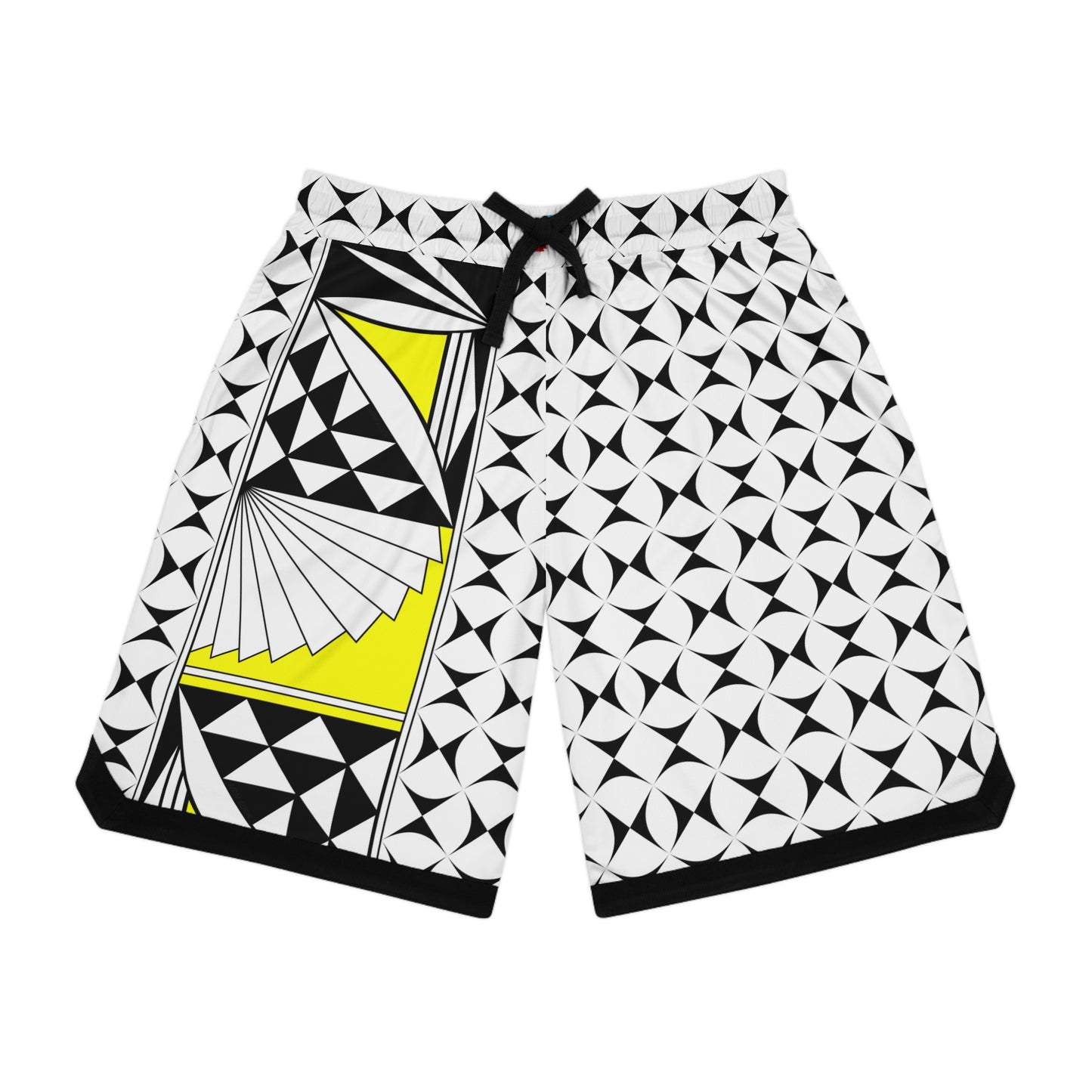 Southwest Sunrise in Yellow Basketball Rib Shorts