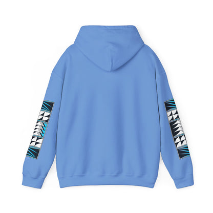 Blessed Feathers in Turquoise Unisex Hoodie