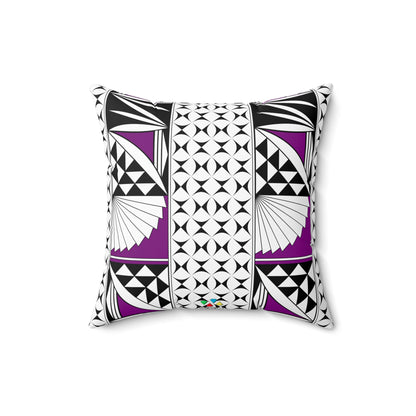 Southwest Sunrise in Purple Square Pillow