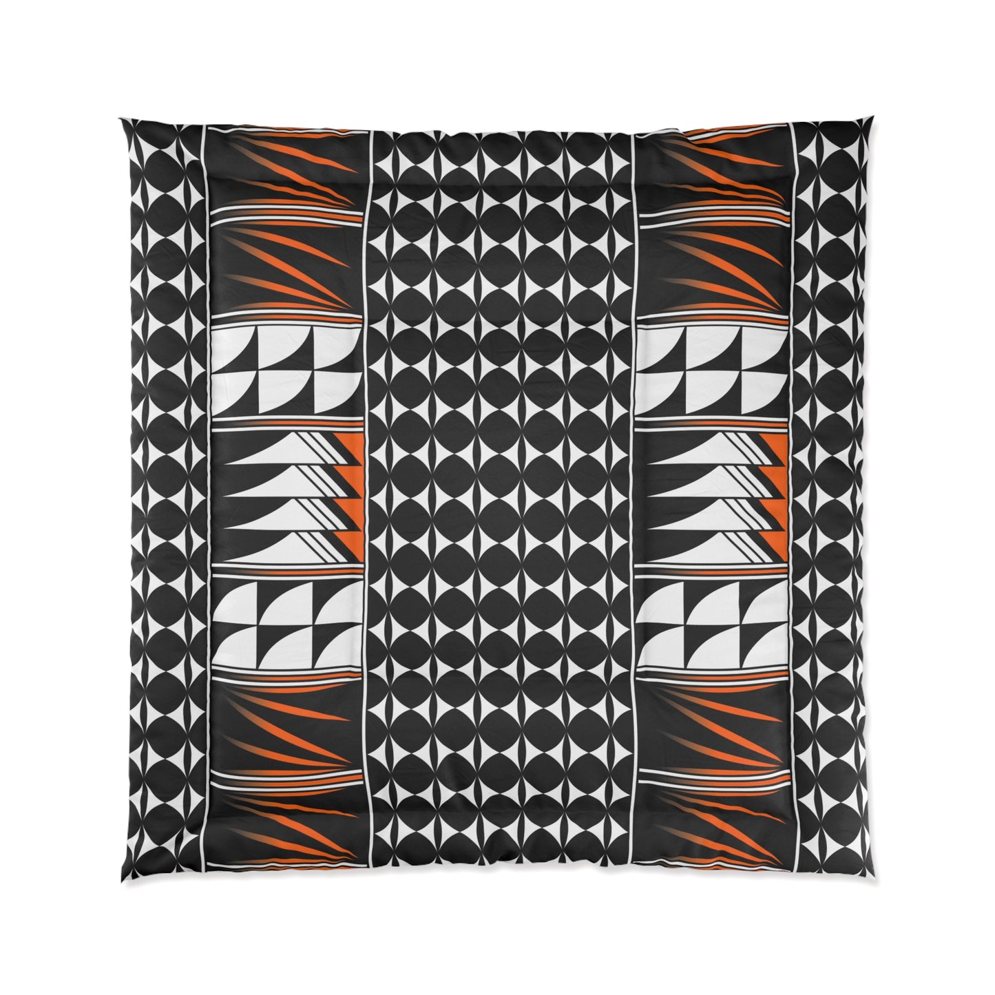 Southwest Feather Blessing in Orange Comforter