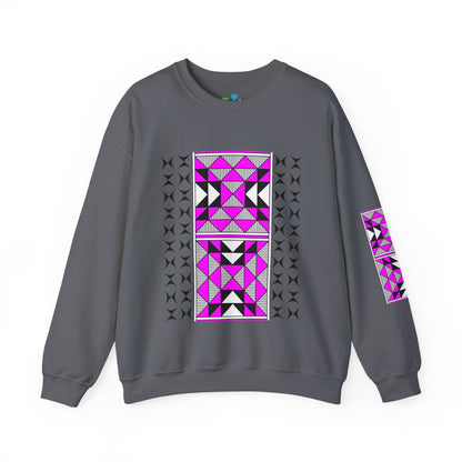 Sacred Mountains in Pink Unisex Sweatshirt