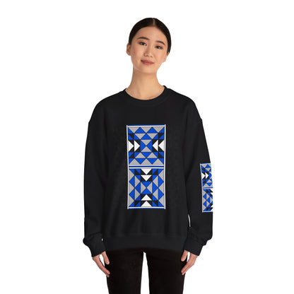 Sacred Mountains in Blue Unisex Sweatshirt