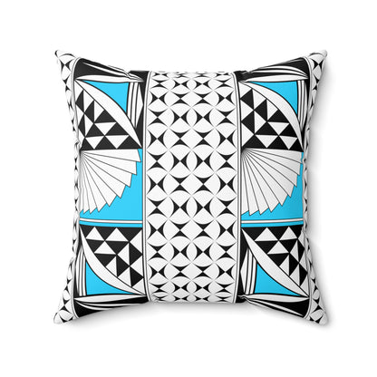 Southwest Sunrise in Turquoise Square Pillow