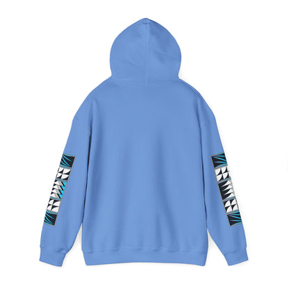 Blessed Feathers in Turquoise Unisex Hoodie
