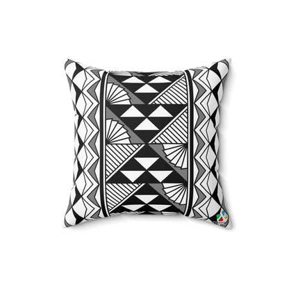 Sun and Rain in Gray Spun Polyester Square Pillow