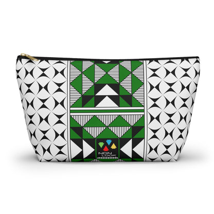 Sacred Mountains in Green Pouch w T-bottom