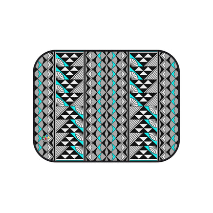 Sun and Rain in Turquoise Car Mats (Set of 4)