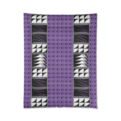 Southwest Feather Blessing on Light Purple Comforter