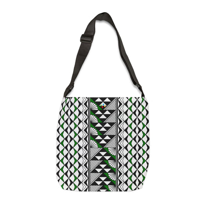 Green Native Sun and Rain Adjustable Tote Bag