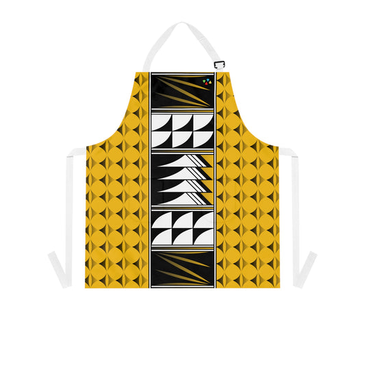 Feather Blessing on Yellow Two Pocket Apron