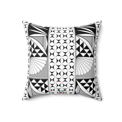 Southwest Sunrise in Gray Square Pillow
