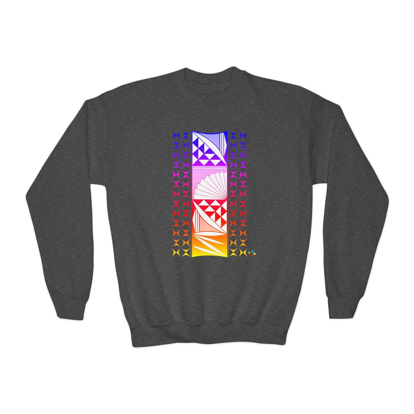 Rainbow Sunrise Youth Crewneck Sweatshirt