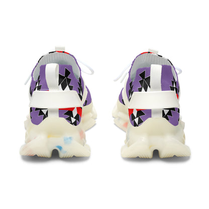 Native Stories in Purple Women's Mesh Sneakers