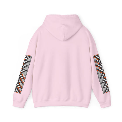 Sun and Rain in Orange Unisex Hoodie