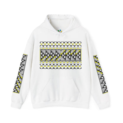 Sun and Rain in Yellow Unisex Hoodie