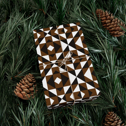 Brown Sacred Mountains Gift Wrap Papers