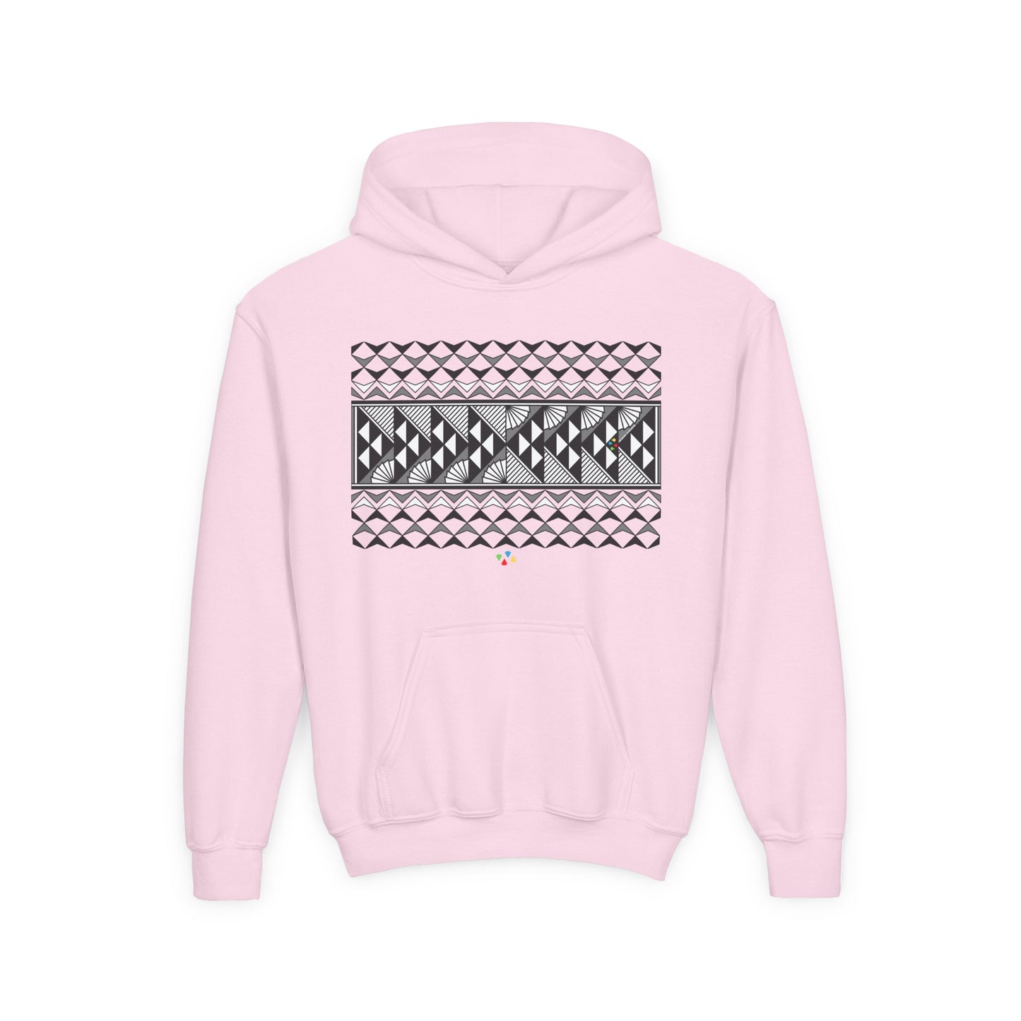 Gray Rain and Sun Youth Heavy Blend Hooded Sweatshirt