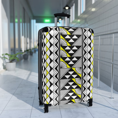 Southwest Rain and Sun in Yellow Suitcases