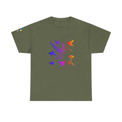 Rainbow Hummingbird Blessing Gildan Unisex Tee