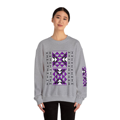Sacred Mountains in Purple Unisex Sweatshirt