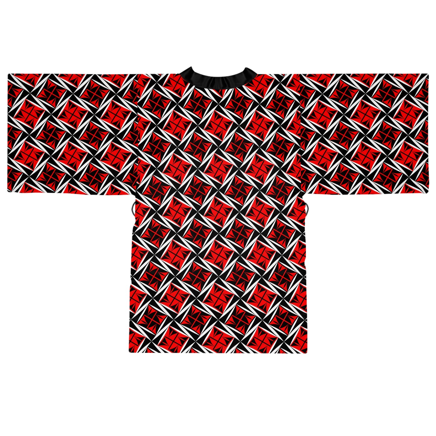 Sacred Winds in Red Kimono Robe – Where Comfort Meets Native Grace