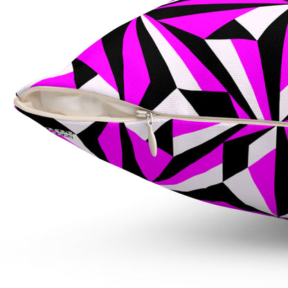 Desert Flowers in Pink Square Pillow