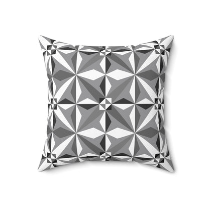 Morning Star in Gray Square Pillow