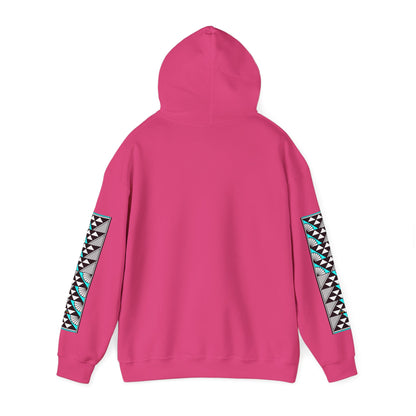 Sun and Rain in Turquoise Unisex Hoodie
