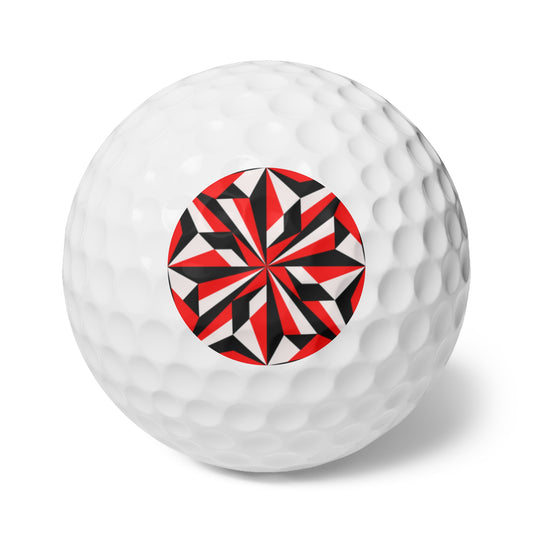 Desert Flower in Red Golf Balls, 6pcs