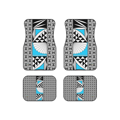 Southwest Sunrise in Turquoise Car Mats (Set of 4)