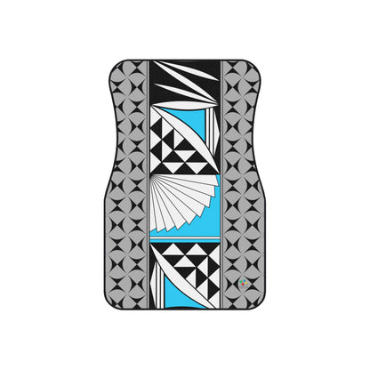 Southwest Sunrise in Turquoise Car Mats (Set of 4)