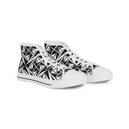 Sacred Winds in B/W High Top Sneakers