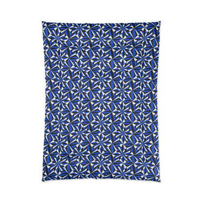 Southwest Desert Flower in Blue Comforter