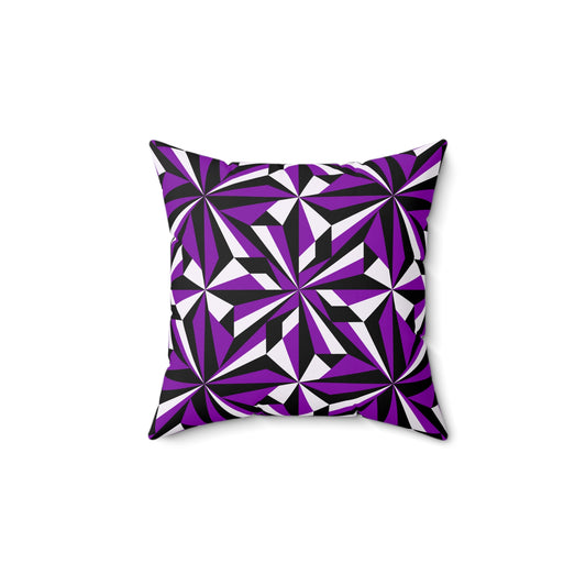 Desert Flowers in Purple Square Pillow
