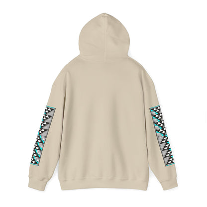 Sun and Rain in Turquoise Unisex Hoodie