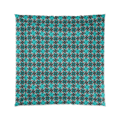 Sacred Winds in Turquoise Comforter