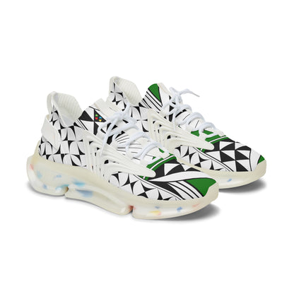 Southwest Sunrise in Green Women's Mesh Sneakers