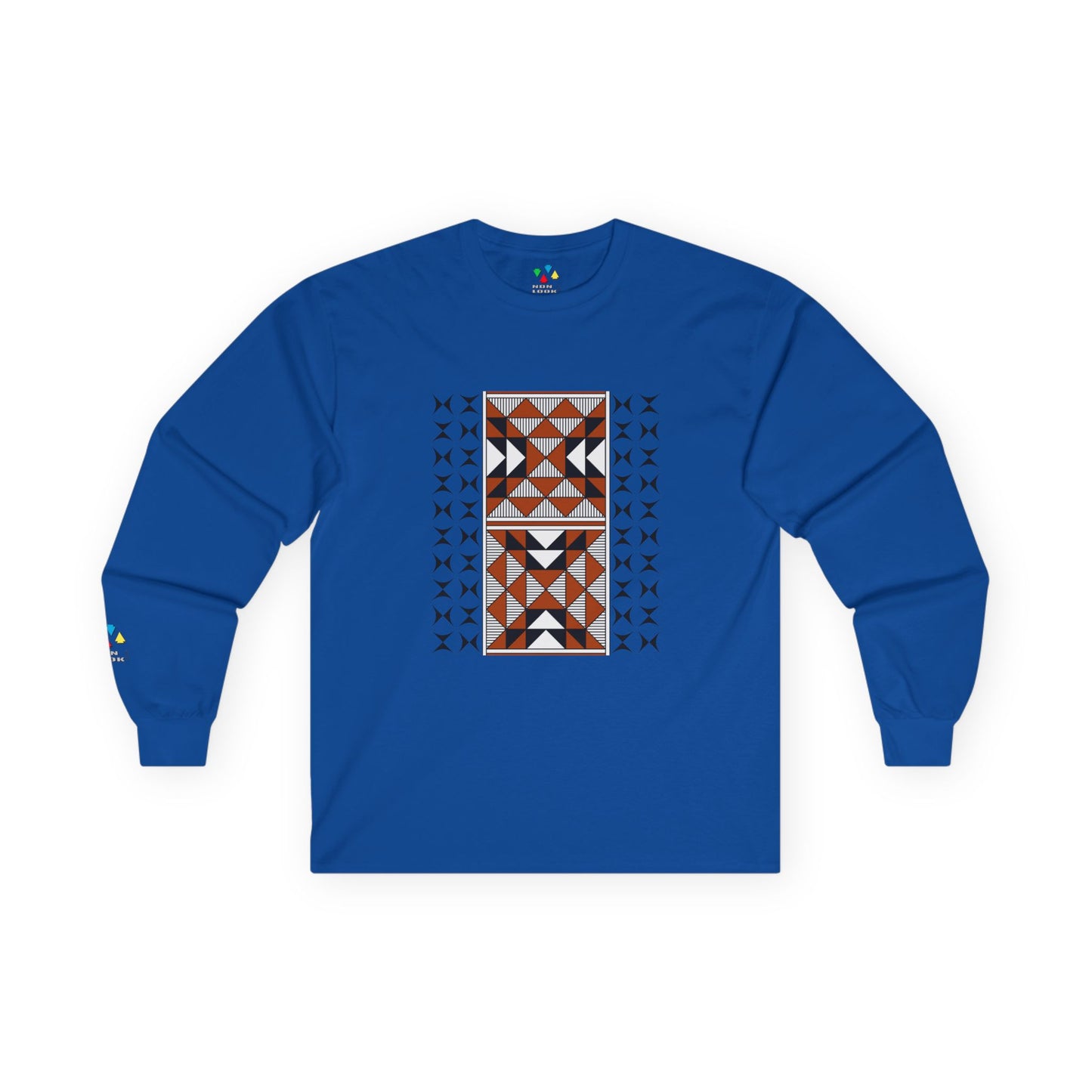 Sacred Mountains in Rust Unisex Long Sleeve Tee