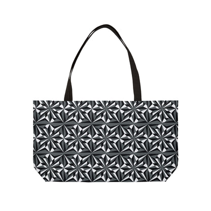 Gray Morning Star Weekender Tote Bag