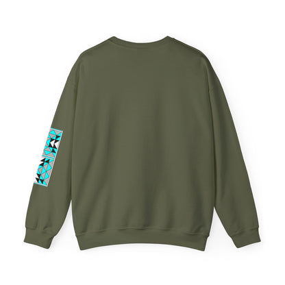 Sacred Mountains in Turquoise Unisex Sweatshirt