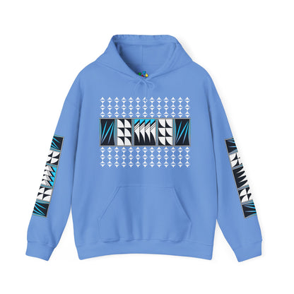 Blessed Feathers in Turquoise Unisex Hoodie