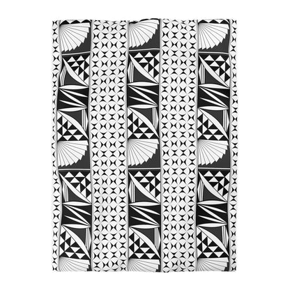 Southwest Sunrise in Charcoal Microfiber Duvet Cover