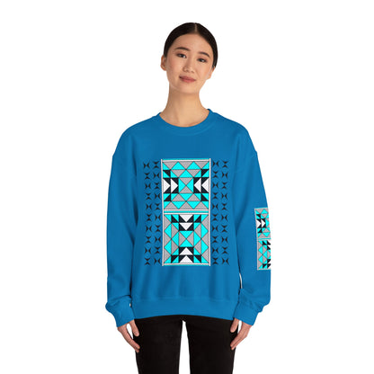 Sacred Mountains in Turquoise Unisex Sweatshirt