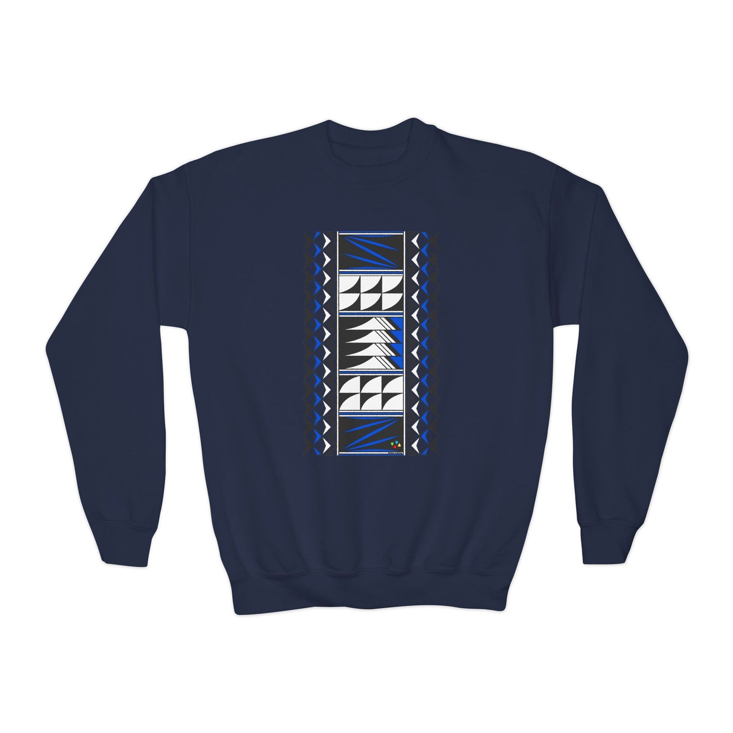 Feather Blessings in Blue Youth Crewneck Sweatshirt