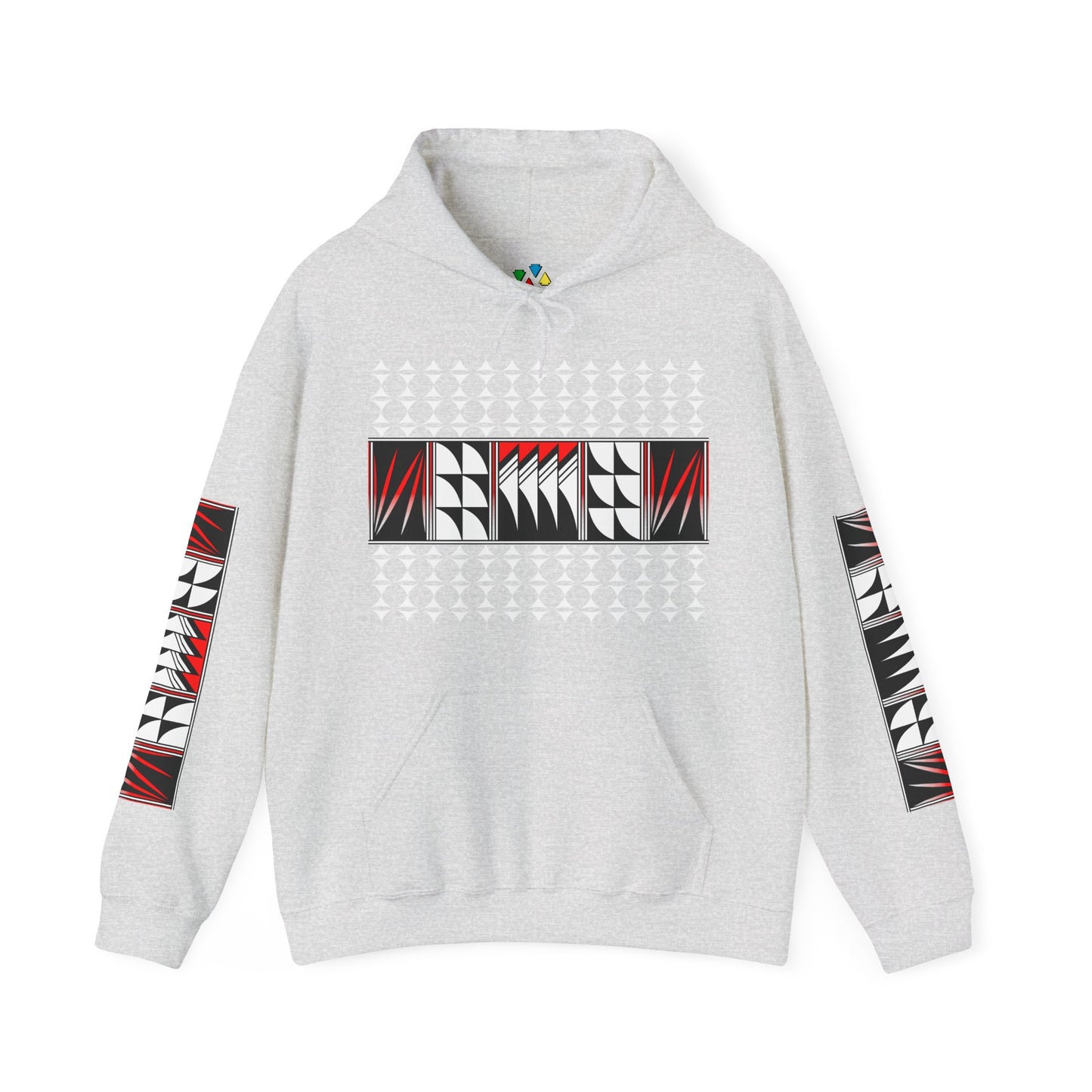 Blessed Feathers in Red Unisex Hoodie